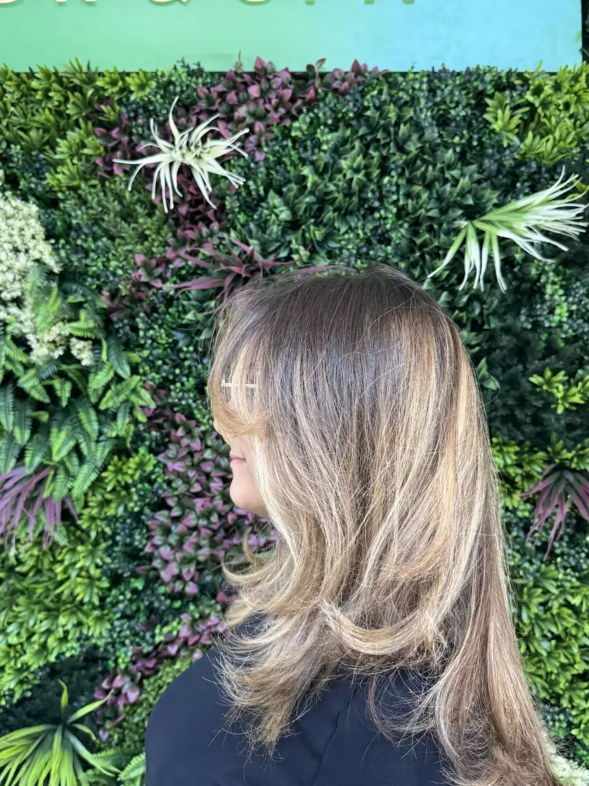 Hand-painted balayage by Trini Salon & Spa